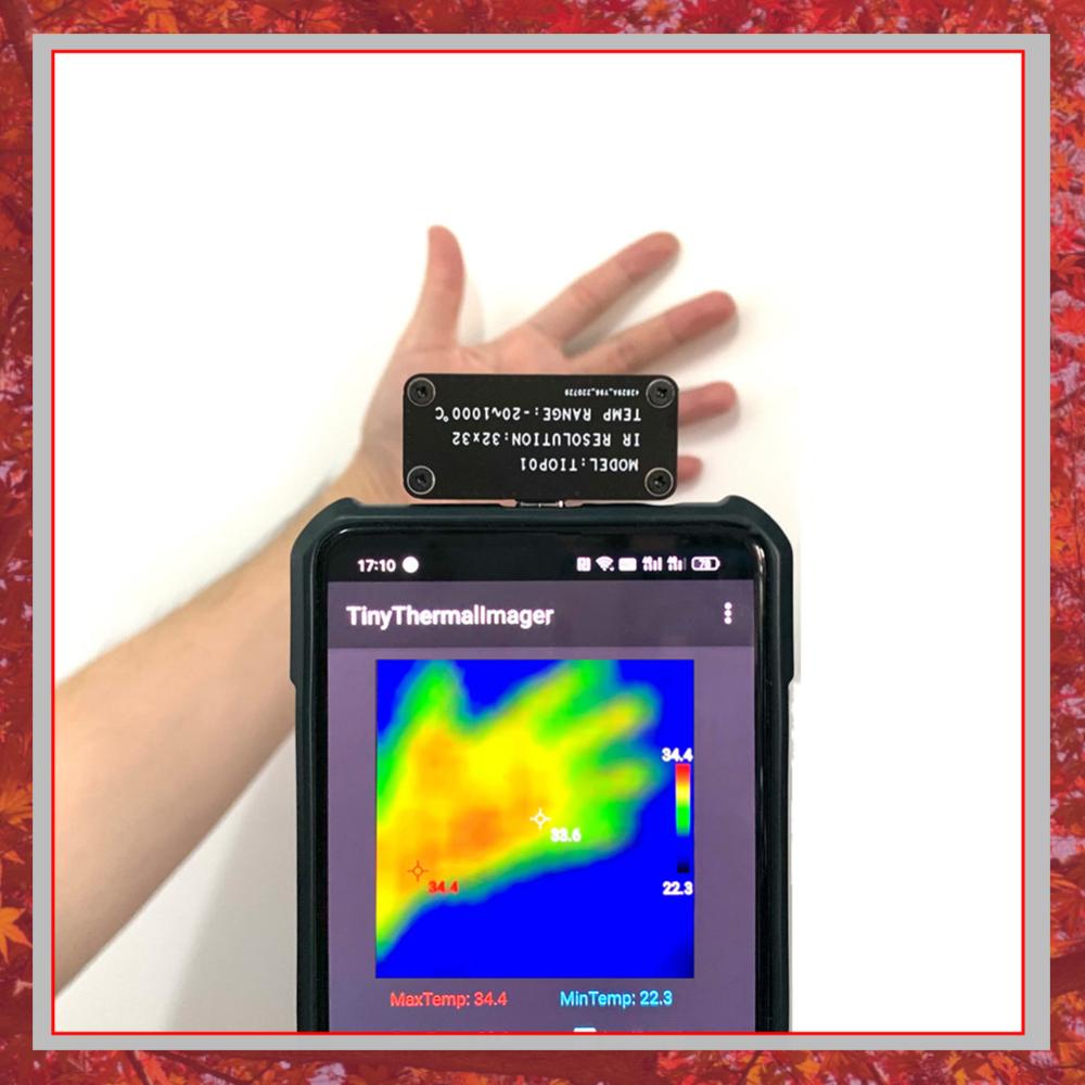 Tiop01 Thermal Camera - TIOP01 32x32 Warmtebeeldcamera Nachtzicht Infraroodbeeldcamera Temperatuurmeting