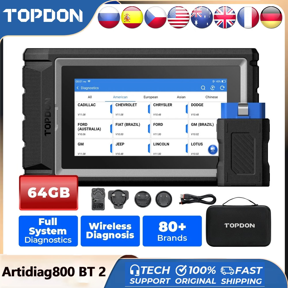 Topdon Tc001 Thermal Camera - TOPDON ArtiDiag800 BT 2 Auto Diagnosetool