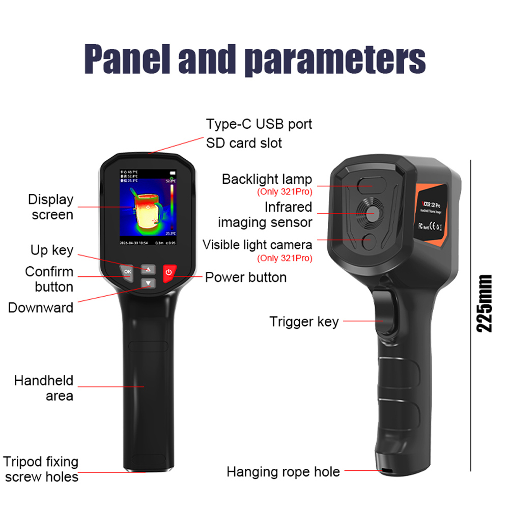 Nf 521 Thermal Imaging Camera - Victor 321 Handheld Infrarood Thermische Imager