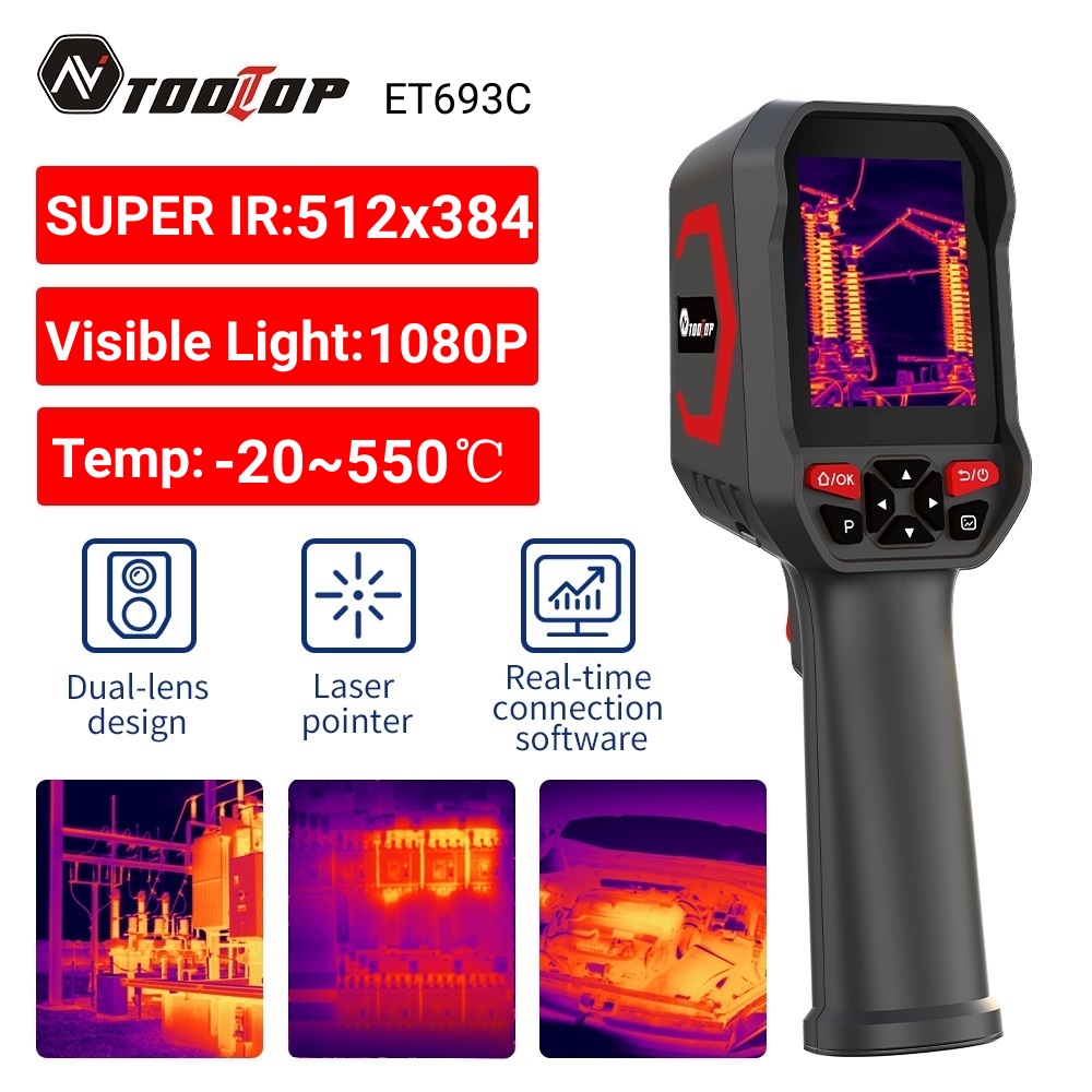 Nf 521 Thermal Imaging Camera - TOOLTOP ET693C Super IR 512x384 Thermische