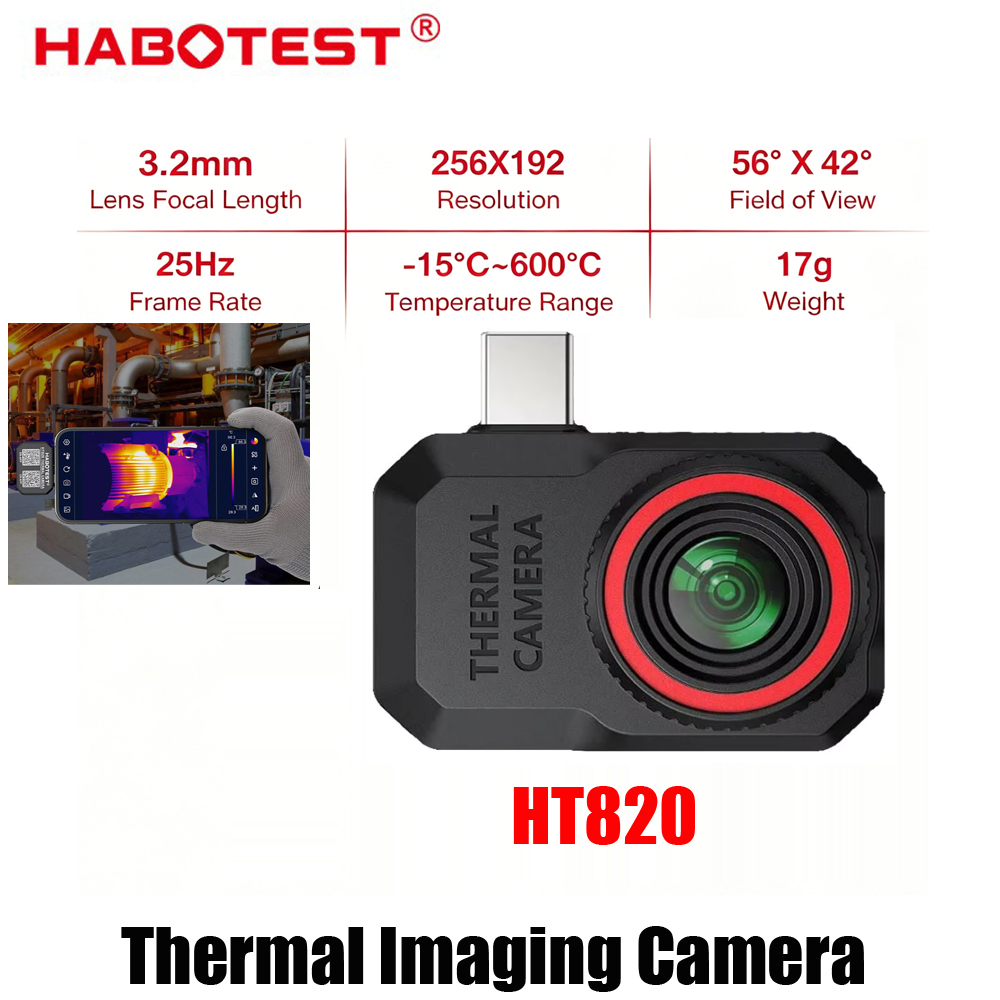 2026 Nieuwe HABOTEST HT820 Tel - Thermal Imaging Camera 256X192 recensie en prijs