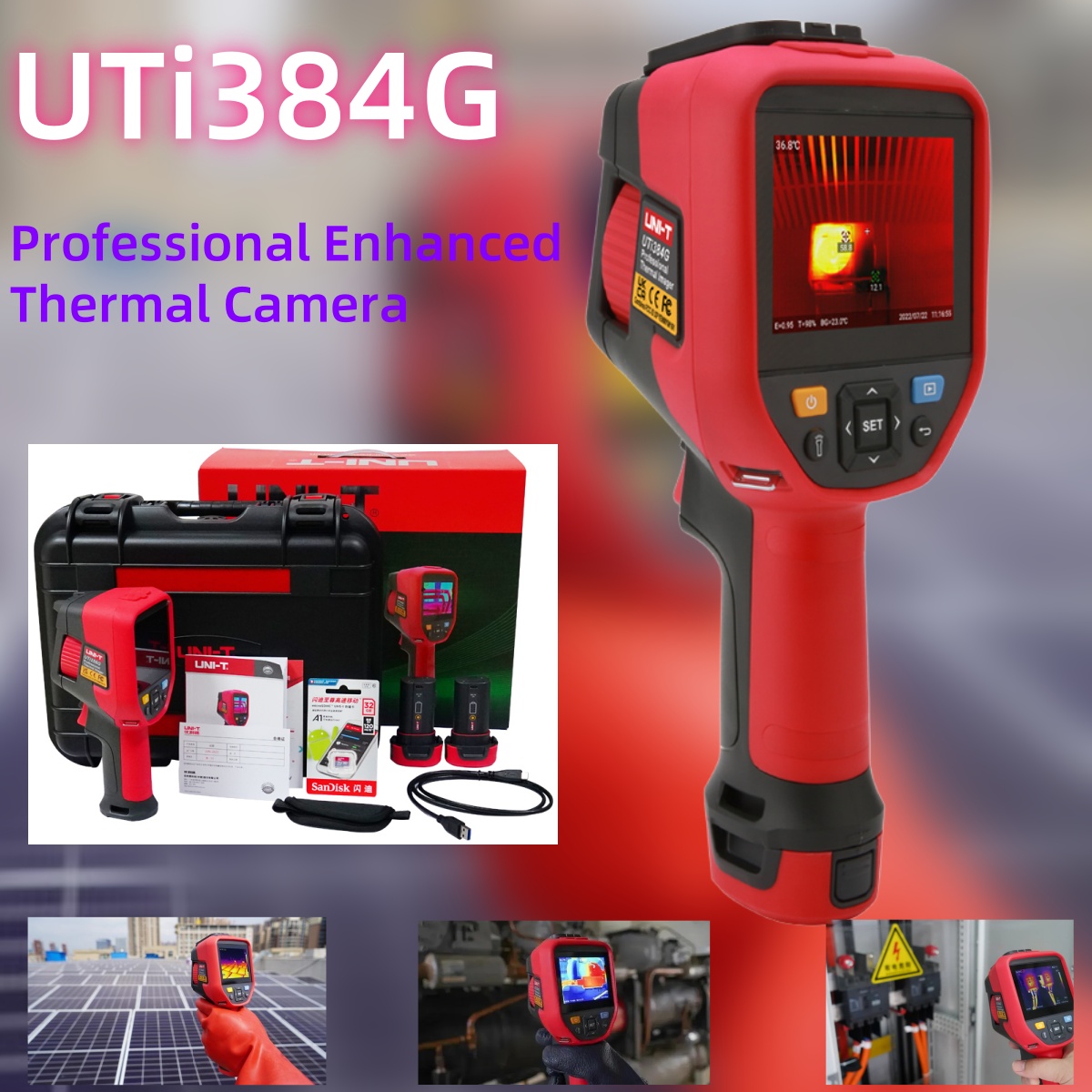 UNI-T UTi384G Professionele Th - Thermal Camera Type C 384X288 recensie en prijs