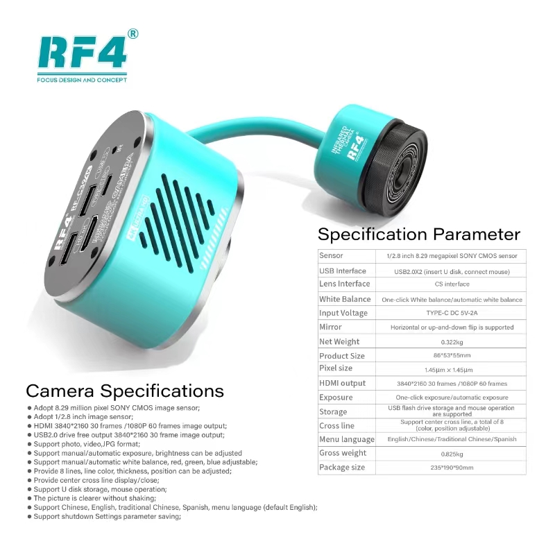 RF4 HD 4K Dual-Spectrale Therm - Pcb Short Circuit Thermal Diagnostics recensie en prijs