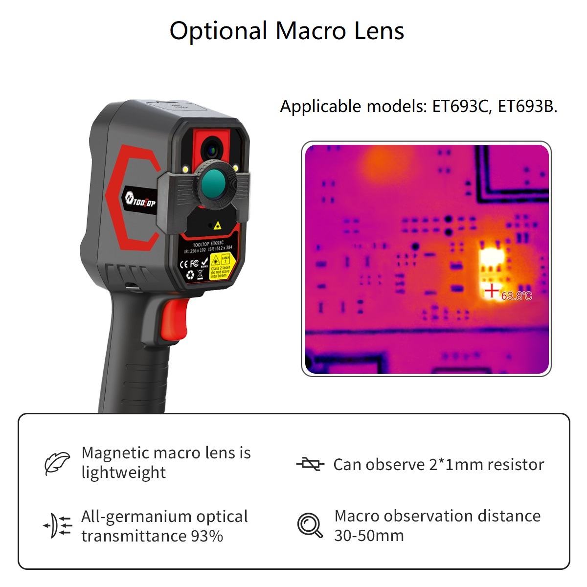 TOOLTOP ET693C Super IR 512x38 - Nf 521 Thermal Imaging Camera recensie en prijs