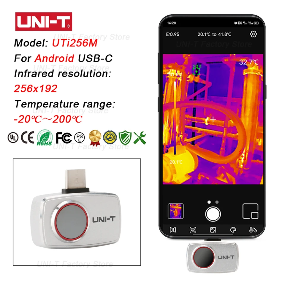 UNI-T Infrarood warmtebeeldcam - Thermal Imaging Camera 256X192 recensie en prijs